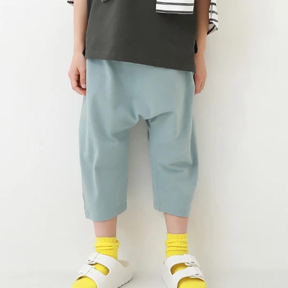 日本 devirock - 熱銷定番 百搭寬版七分褲-淺綠