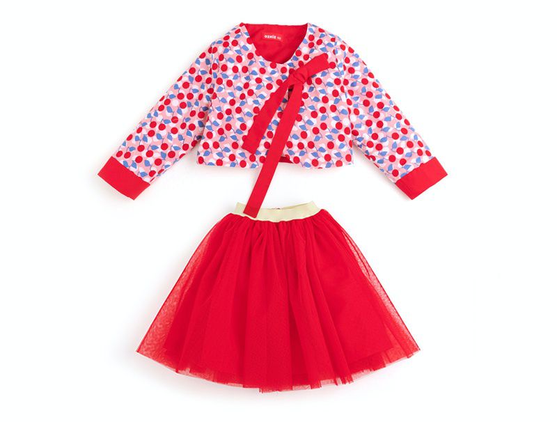 韓國 OZKIZ - (女寶)上下兩件式生活韓服-粉紅