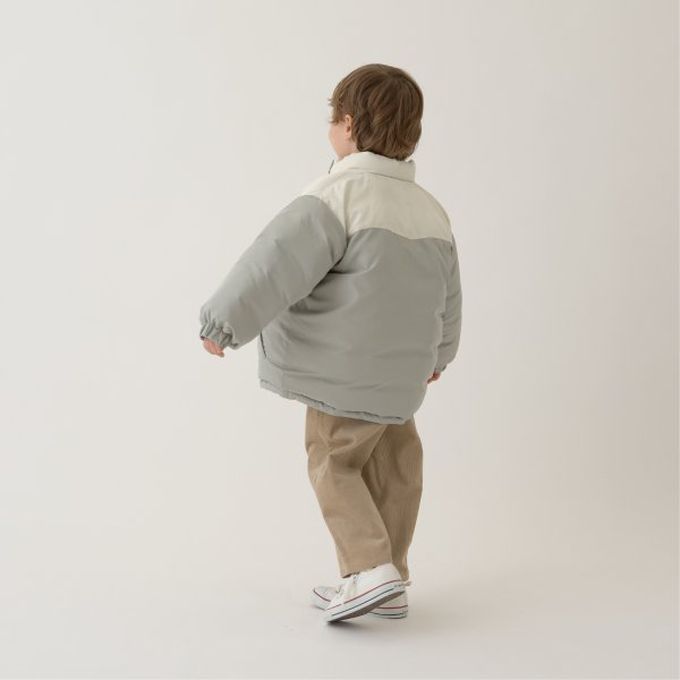 日本 b-ROOM - 萬能蓬鬆百搭溫暖鋪棉外套-淺灰