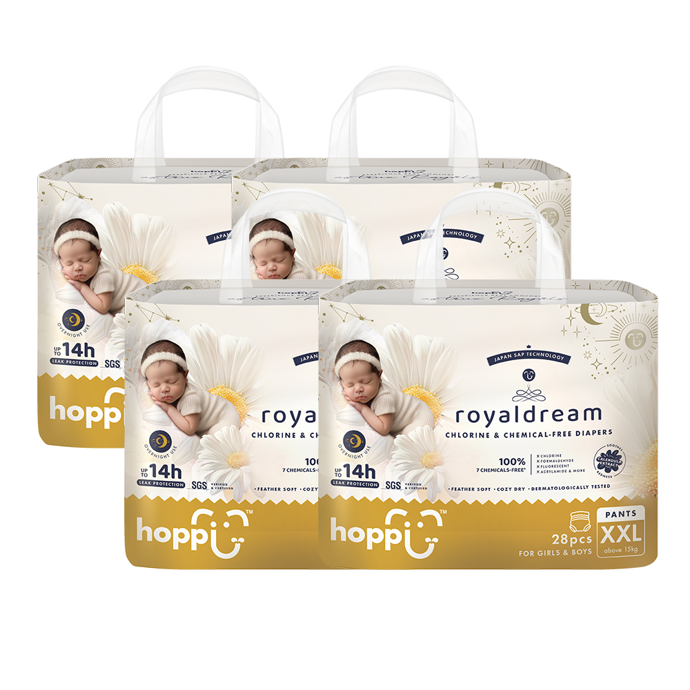 royaldream 皇家系列嬰兒尿布－褲型(XXL)－28片－4袋