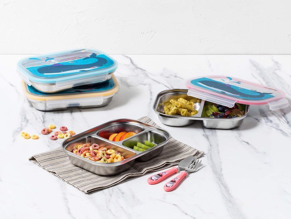 分隔不混味！韓國 Cuitisan 酷藝師保鮮盒 可微波的不銹鋼！