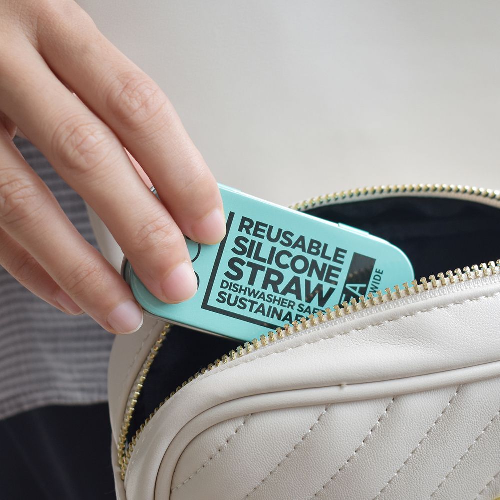 美國GoSili - 單支珍奶吸管隨行組-Lime-附鐵盒-青檸檬