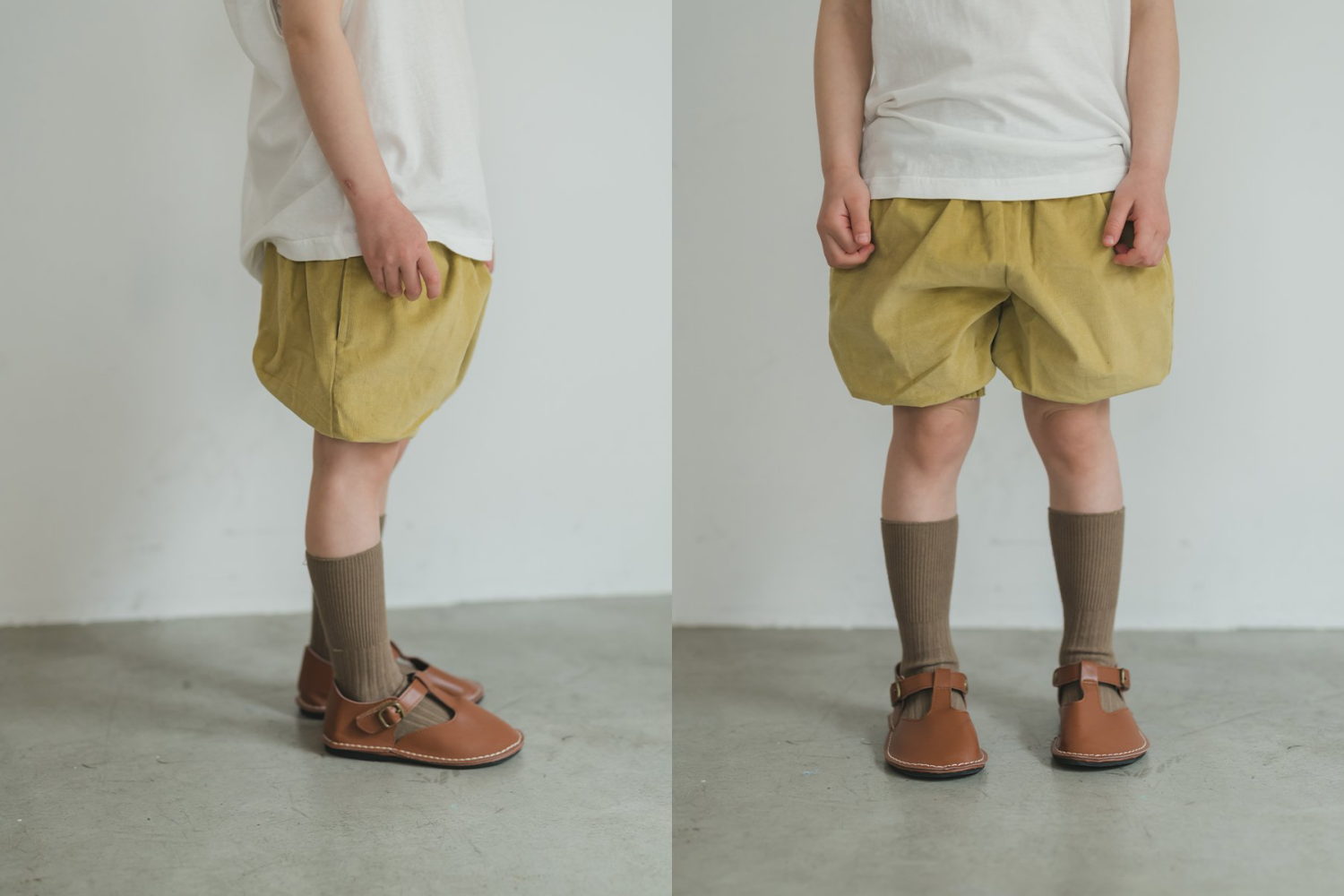 日本 riziere - 純棉澎澎燈籠短褲-摩卡棕