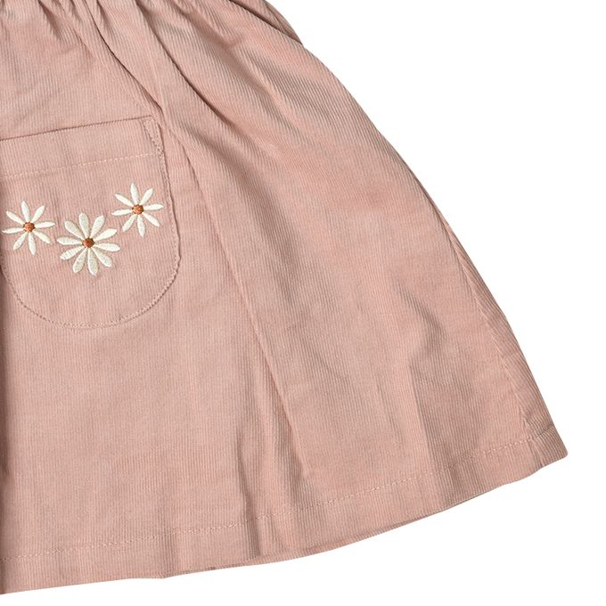 akachan honpo - 背心裙-超細燈芯絨-粉紅色