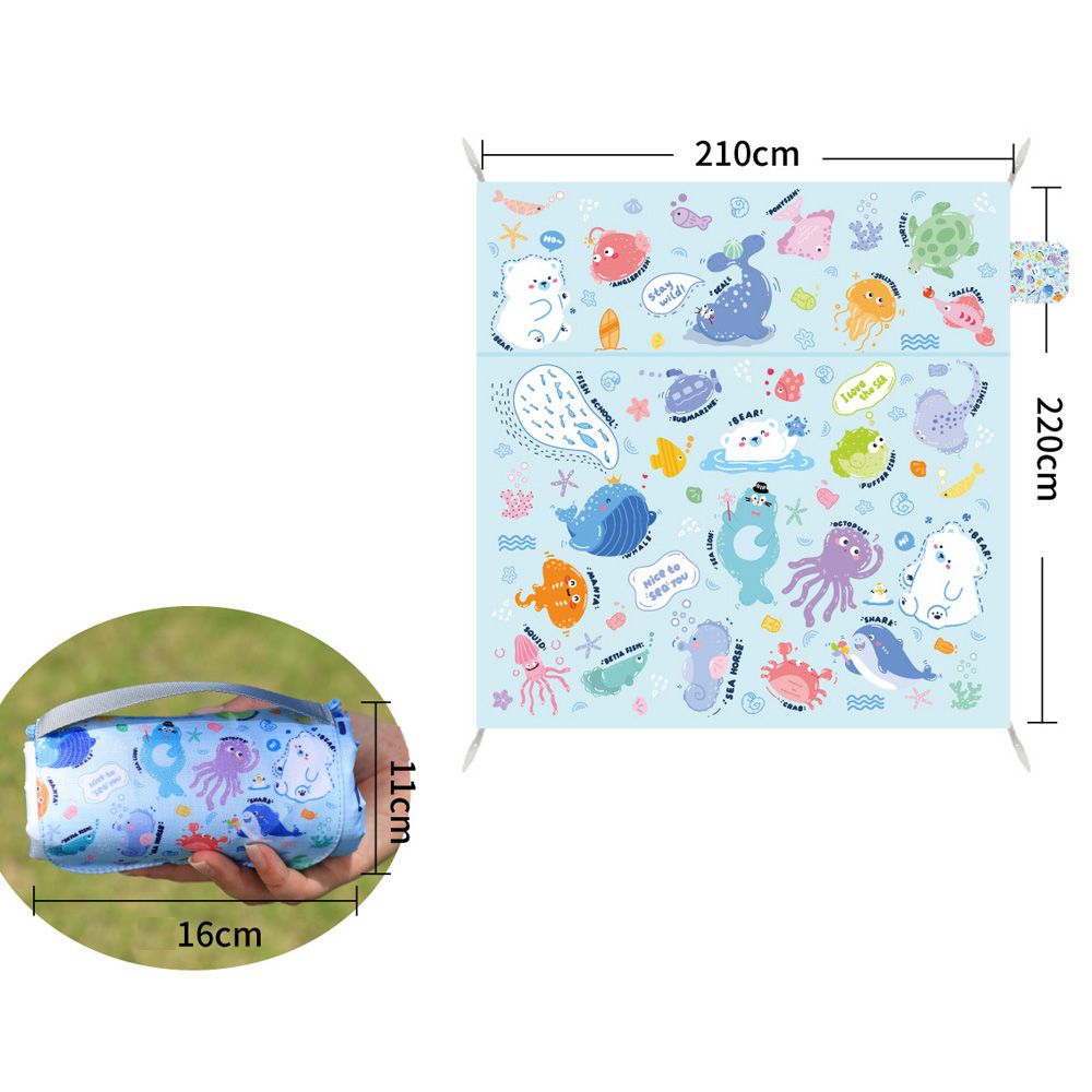 便儶迷你口袋野餐墊 L碼 (210x220cm)