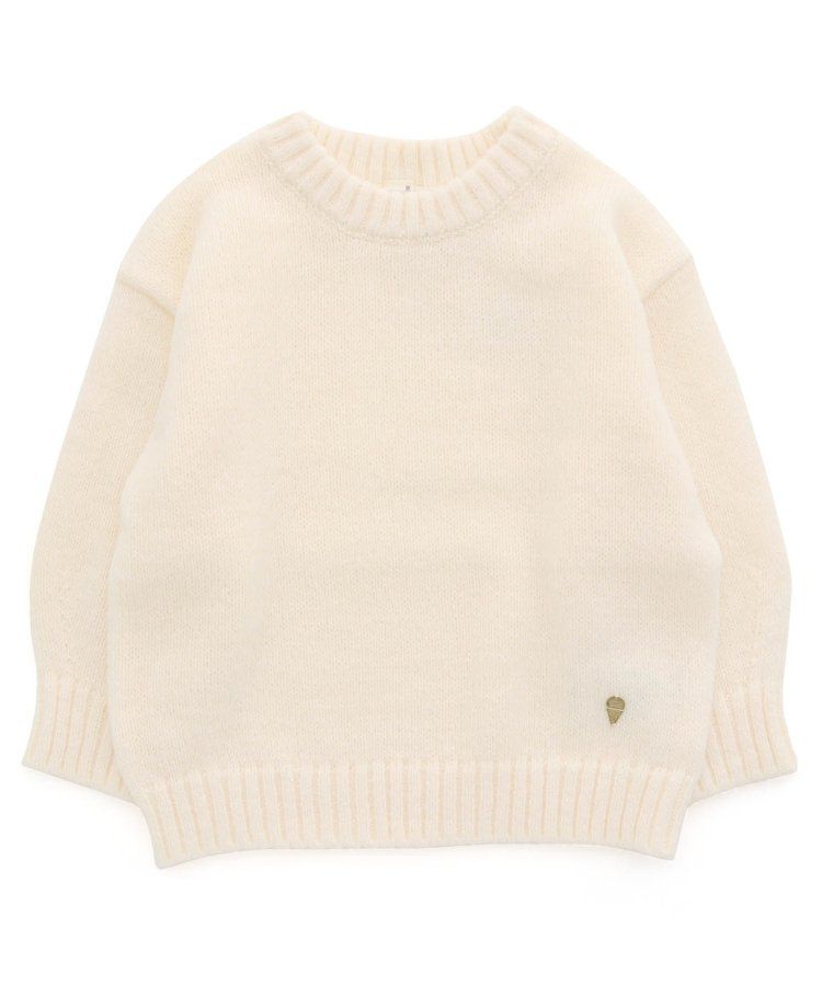 日本 apres les cours - 甜蜜冰淇淋色系針織上衣-象牙