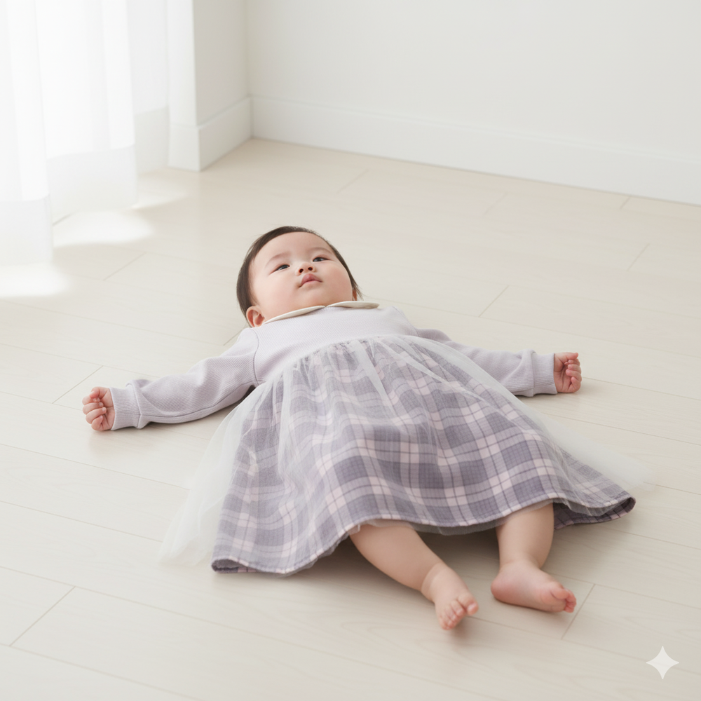 假兩件洋裝-紫色