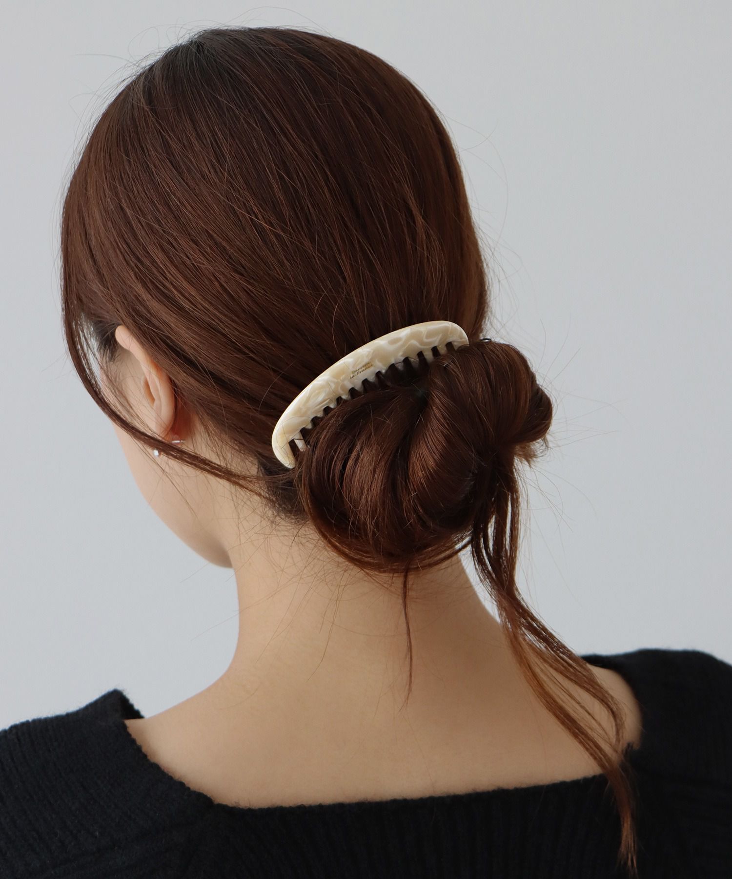 日本 BLUE EAST - 琥珀寶石小扁梳/梳子-粉綠