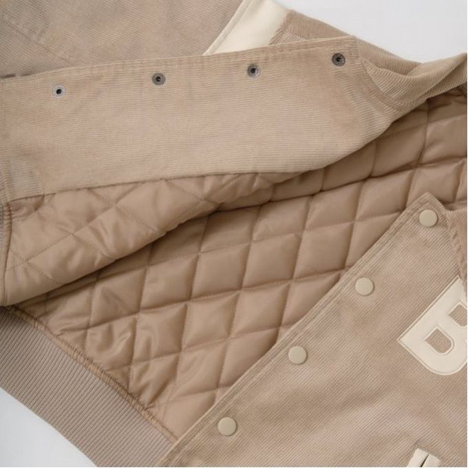 日本 b-ROOM - 燈芯絨率性運動風外套-內裏絎縫-海藍