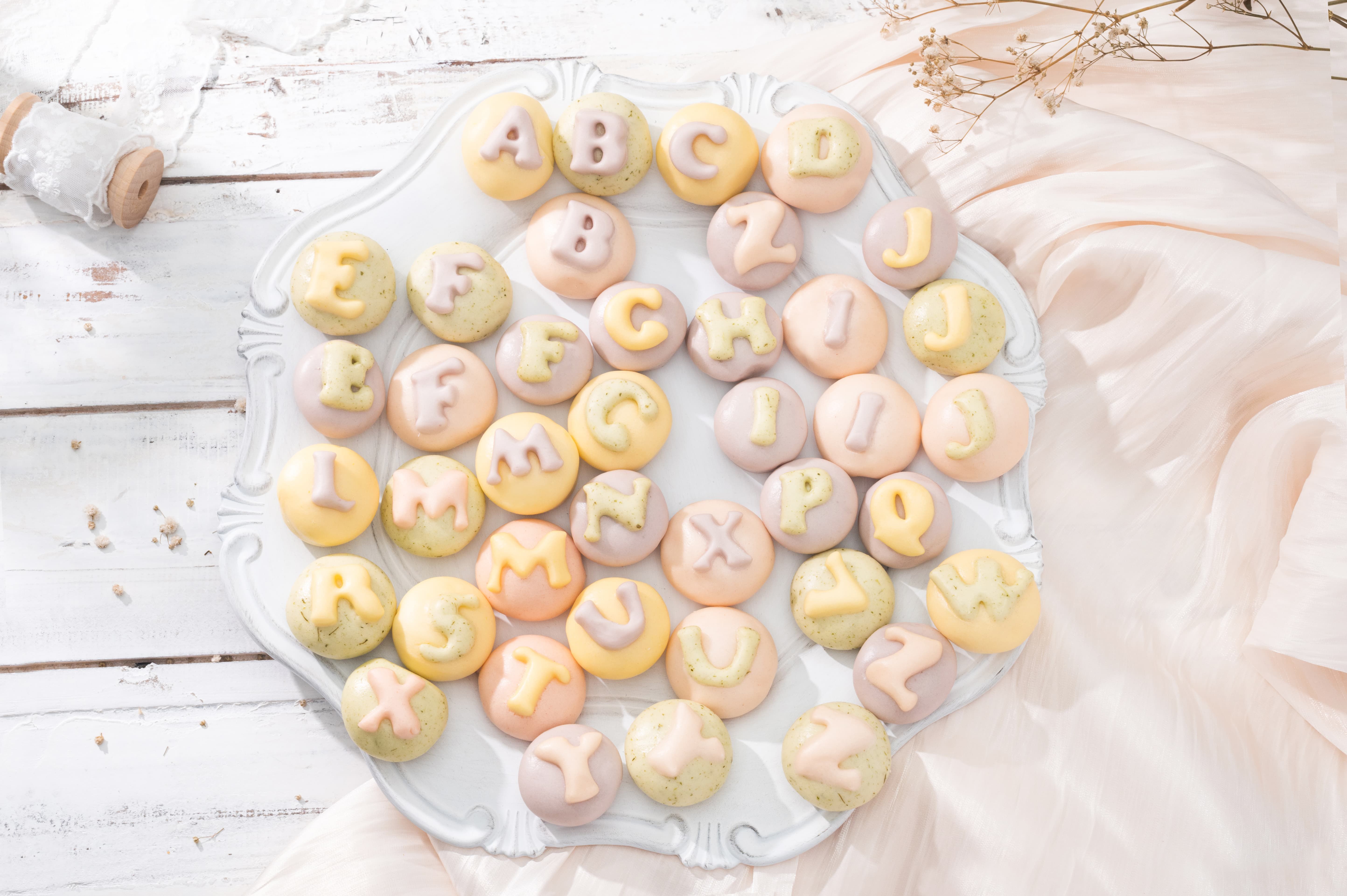 老甜媽手工饅頭 - 英文字母趣味小饅頭-350g