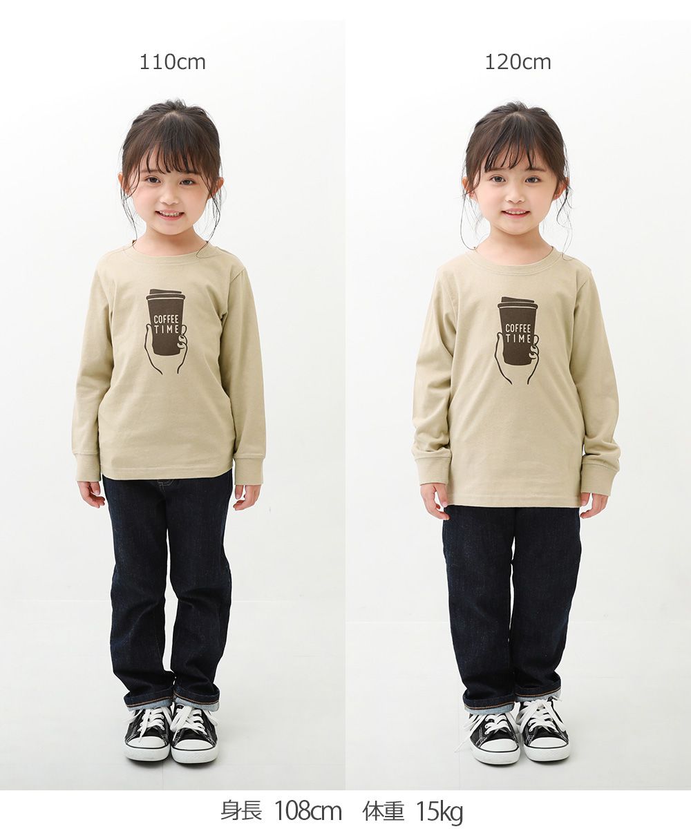 日本 devirock - 純棉 定番百搭印花長T-露營車-深藍