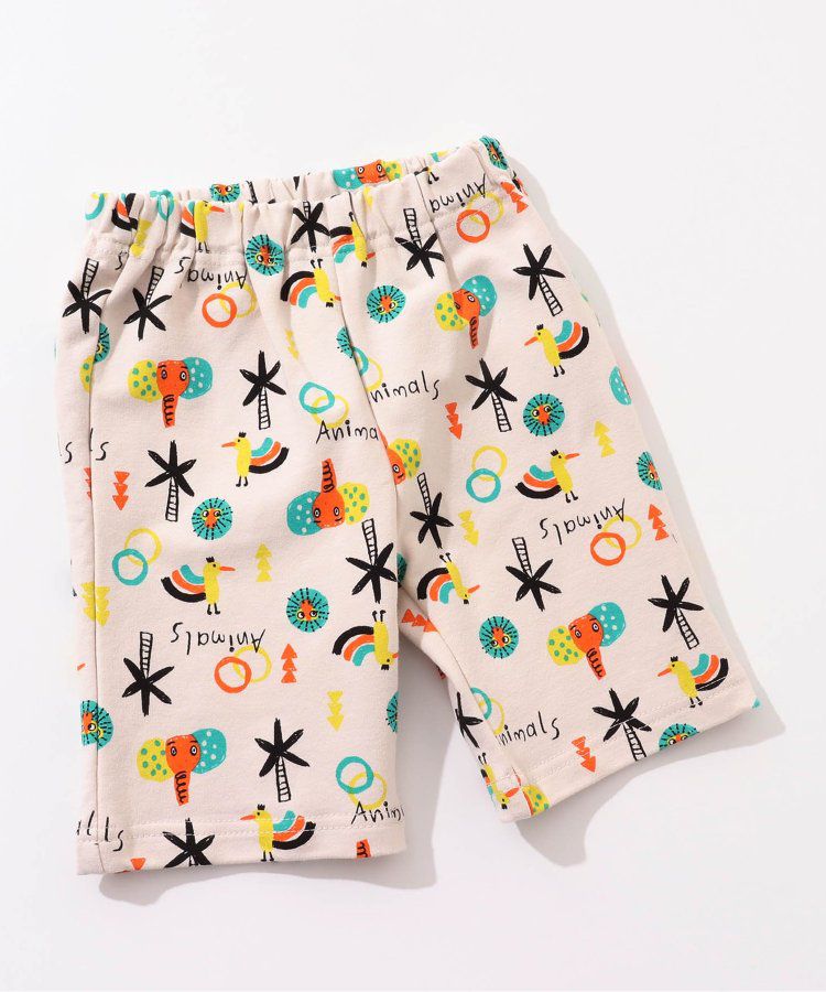 日本 BREEZE - 熱銷！百搭休閒印花短褲-乳牛紋-黑白