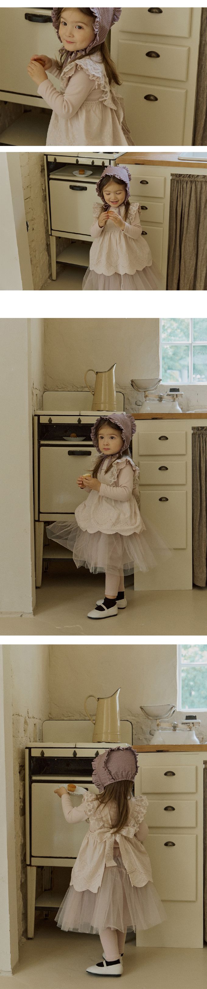 韓國 Puellaflo - 肩膀小荷葉裝飾彈性長袖上衣-淺粉