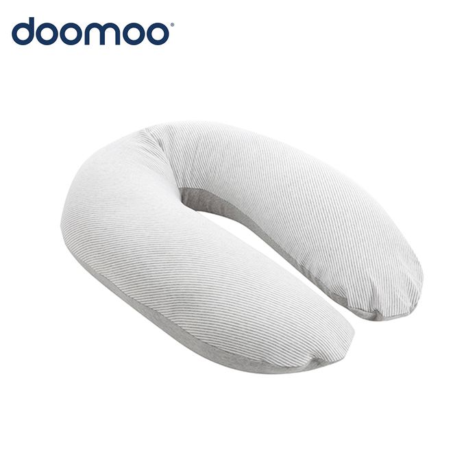 比利時 DOOMOO - 有機棉舒眠月亮枕-經典灰