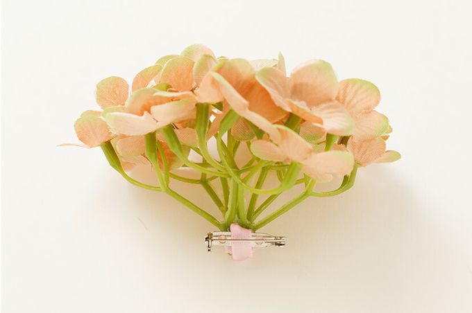 日本 Catherine Cottage - 精緻花朵刺繡薄紗洋裝/小禮服-附繡球花別針-水藍