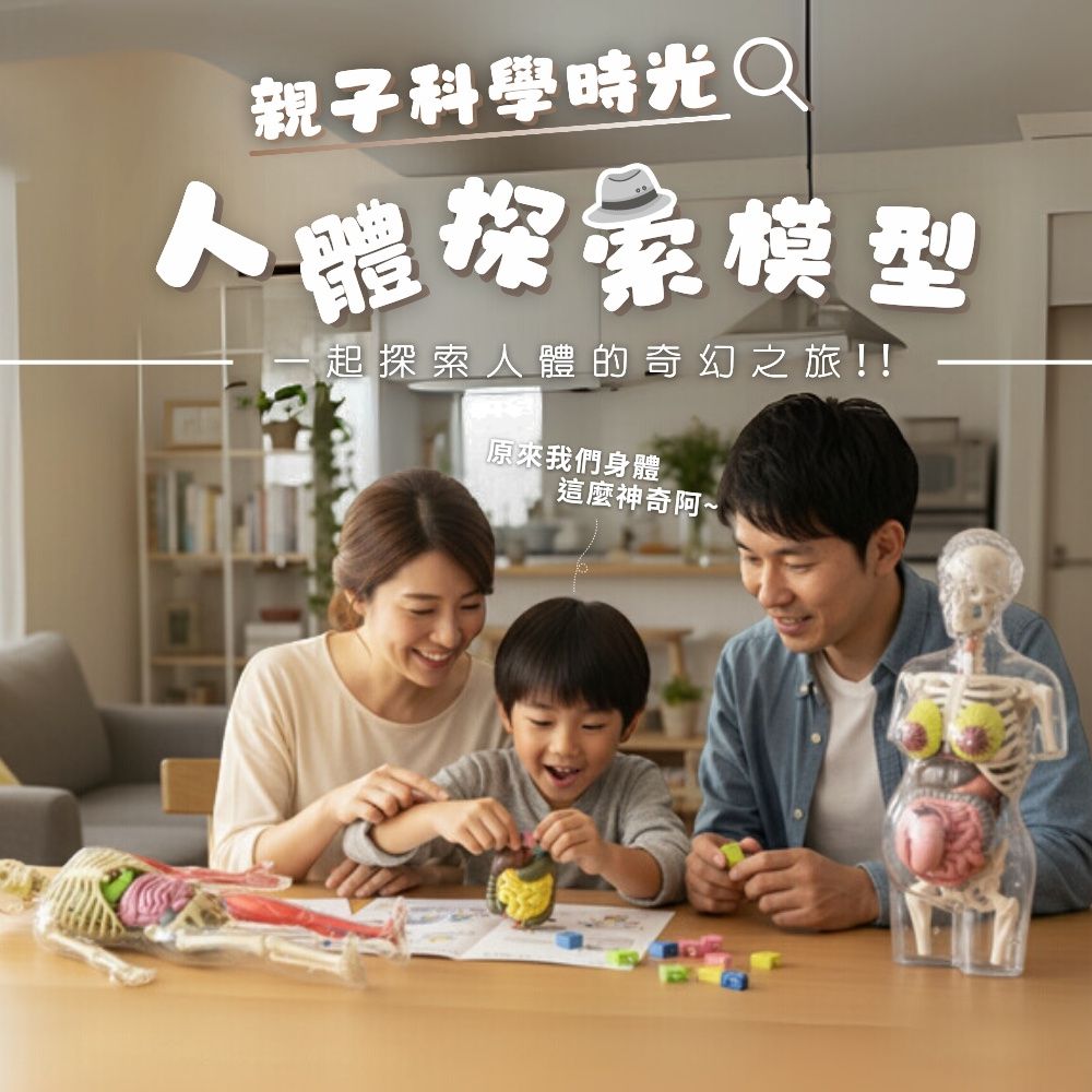 親子科學時光｜人體探索模型