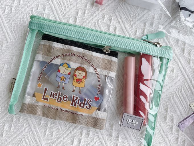 香港百寶袋王 Bagtory HK - Hello Mini 多用途迷你袋-藍色天堂鳥+草莓牛奶+香蕉牛奶