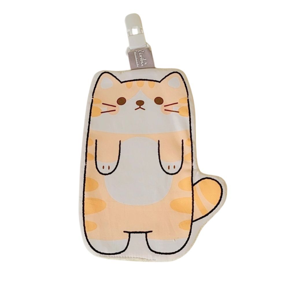 【職人手作系列】守護手帕巾-小橘貓