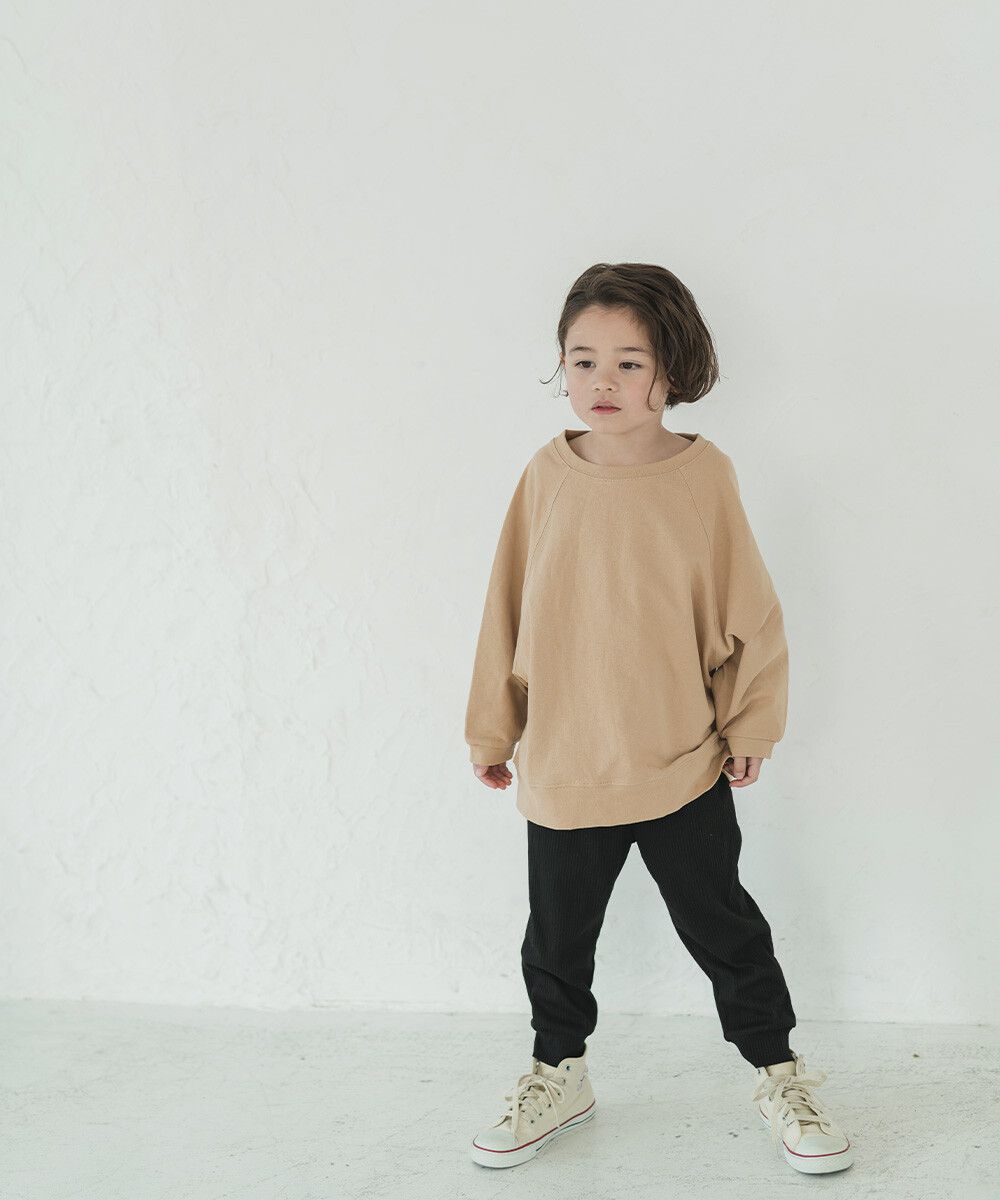 日本 riziere - 純棉Oversize風大學T-氣質杏