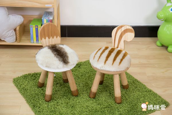萌翻日本 ❤【 Putia 實木動物造型兒童椅 】