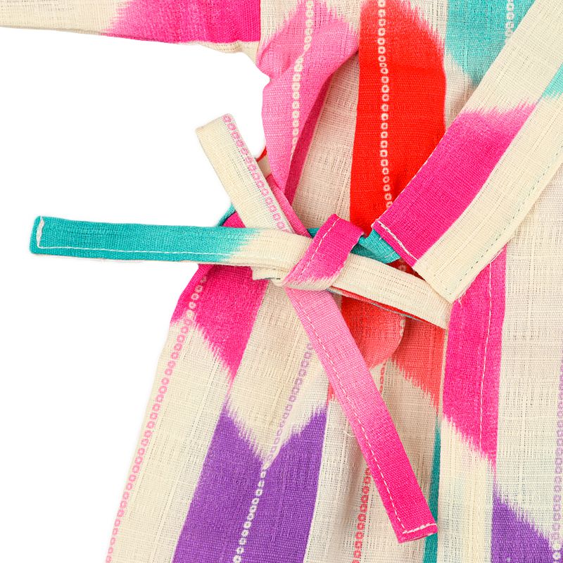 akachan honpo - 兩件式甚平-箭羽紋-粉紅色