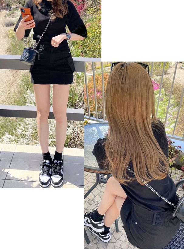 日本 GRL - 百搭立領針織短袖上衣-天藍 (F)