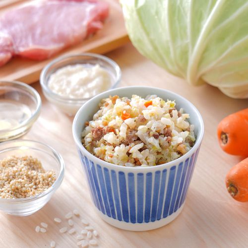 芽米寶貝 - 高麗菜豬肉鹽麴炊飯-13m+-冷凍-150g*2盒