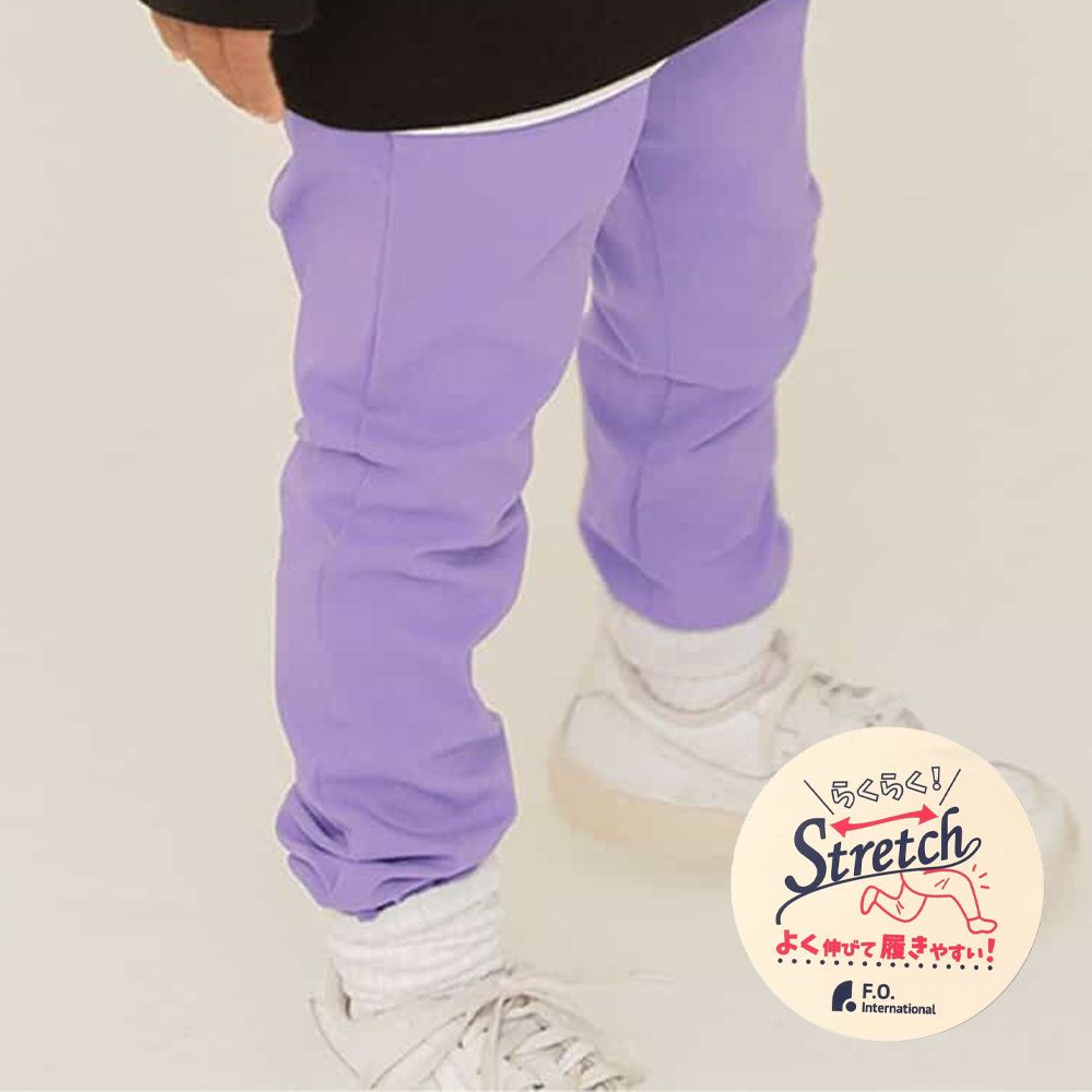 品牌定番 超彈力百搭合身長褲-紫