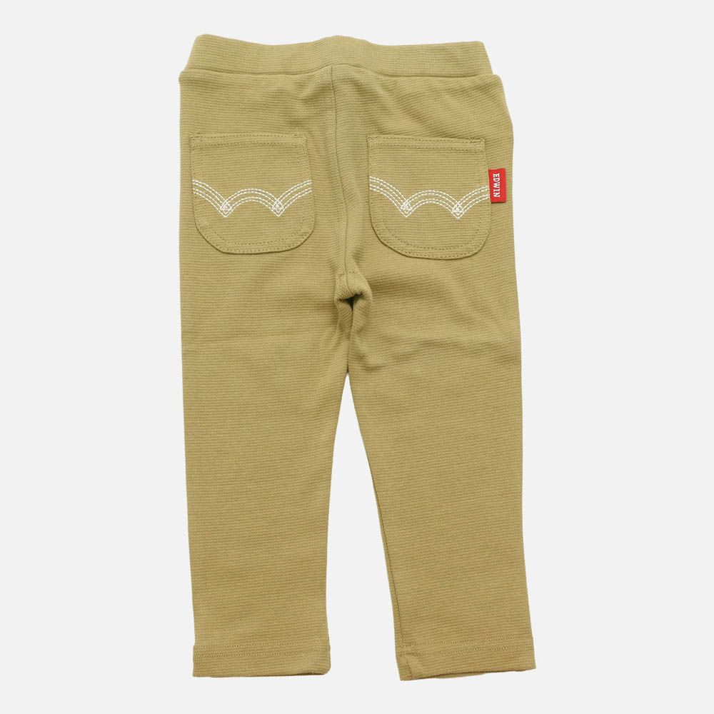 EDWIN聯名 超彈性伸縮長褲-卡其棕