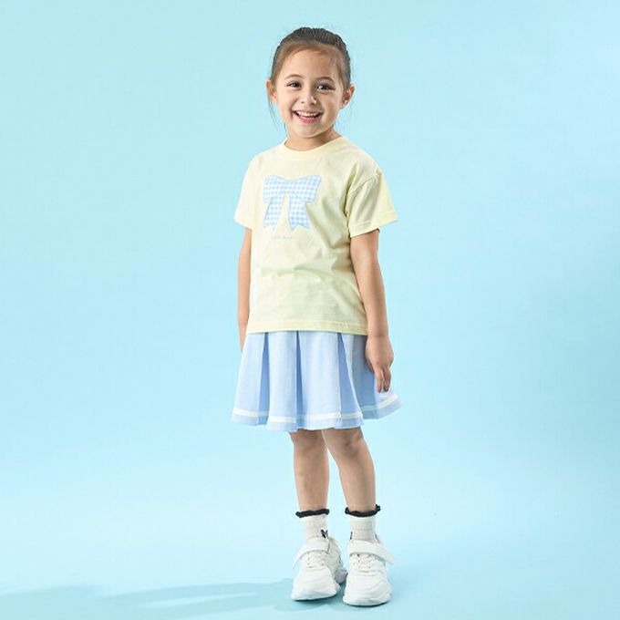 日本 Lycee mine - 水手風百摺短裙-(內襯安全褲)-海軍藍