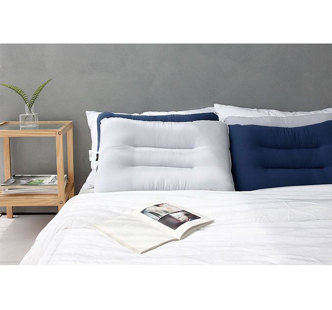 韓國 SSUEIM - 韓國製可水洗防蟎枕頭60x40cm-灰色