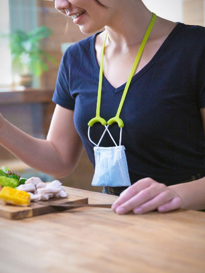 Bone 蹦克 - 口罩舒壓頸掛繩-一組三入-深色組