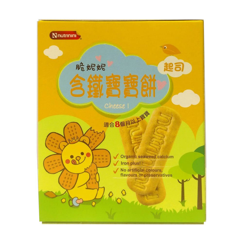 脆妮妮 nutrinini - 含鐵寶寶餅起司(9入/盒)-90g
