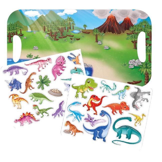 Babytiger - 手提包磁鐵書-恐龍世界