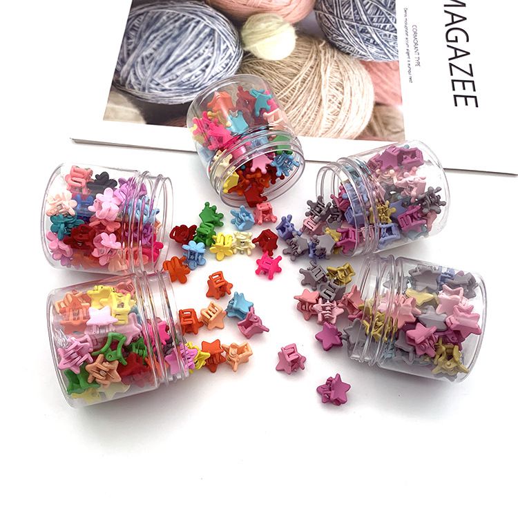 罐裝迷你爪夾30入-花花霧面款