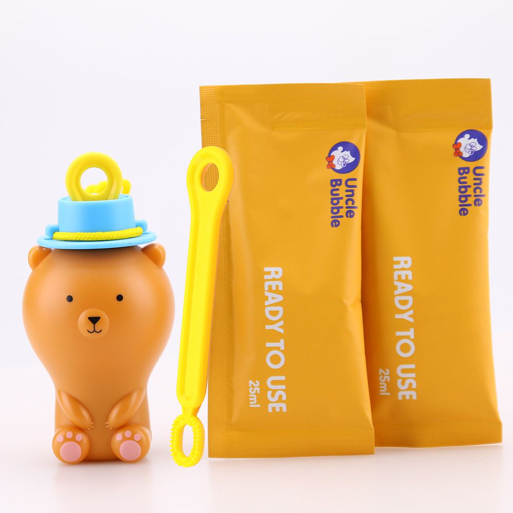 【人氣款】安可堡不灑泡泡瓶-FUN系列-棕熊