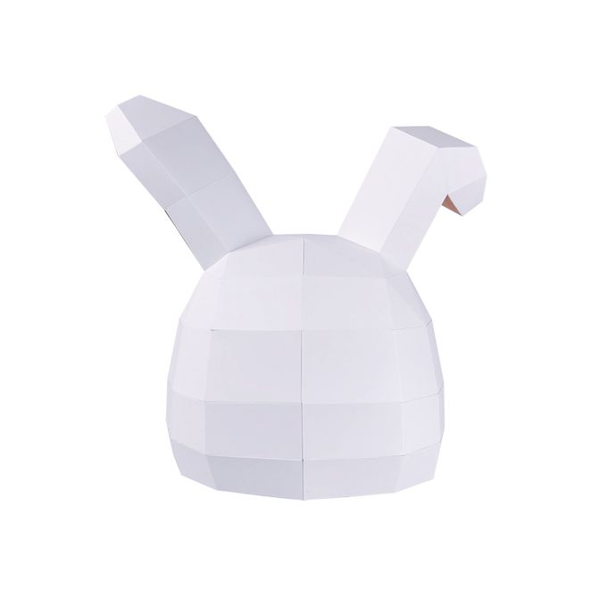 双美生活文創 - 3D立體大面具：可愛小兔子-28個零件+1張組裝說明書