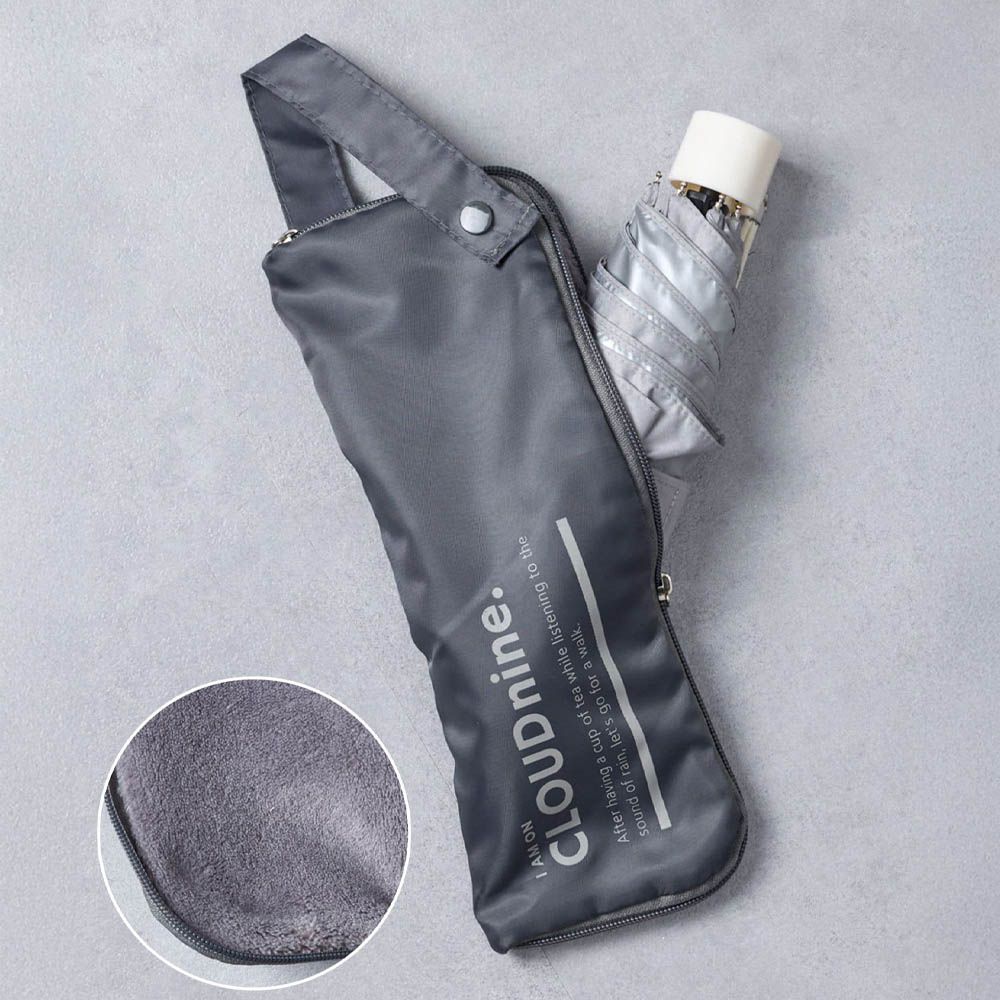 毛巾布內裏折疊傘清爽收納套-深灰