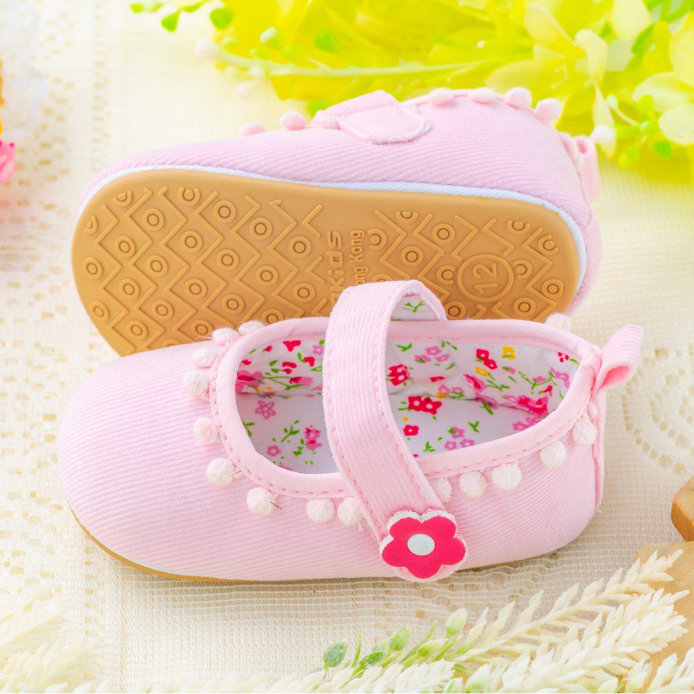 nikokids - 軟Q底學步鞋-粉色(SG578)