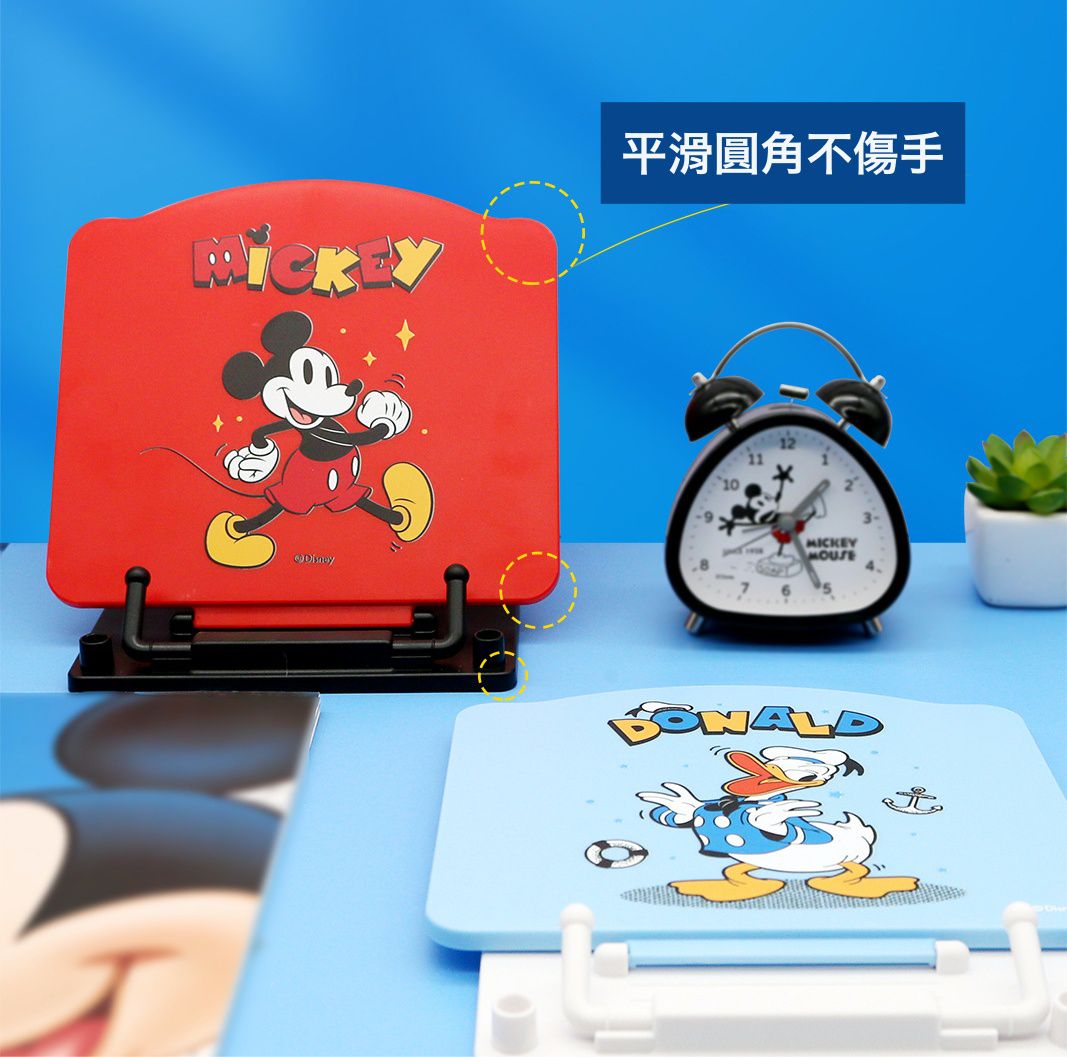 簡易可調整式閱讀書架-卡通人物艾莎與雪寶-粉+紫色 (20.8*24.2*2cm)