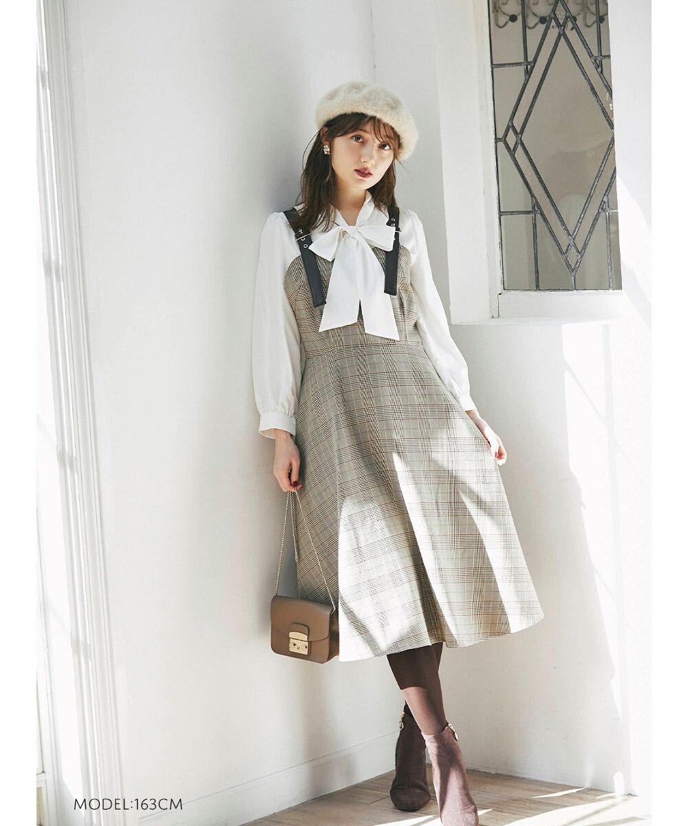 日本 tocco-closet - 蝴蝶紐結細針織上衣-天使白