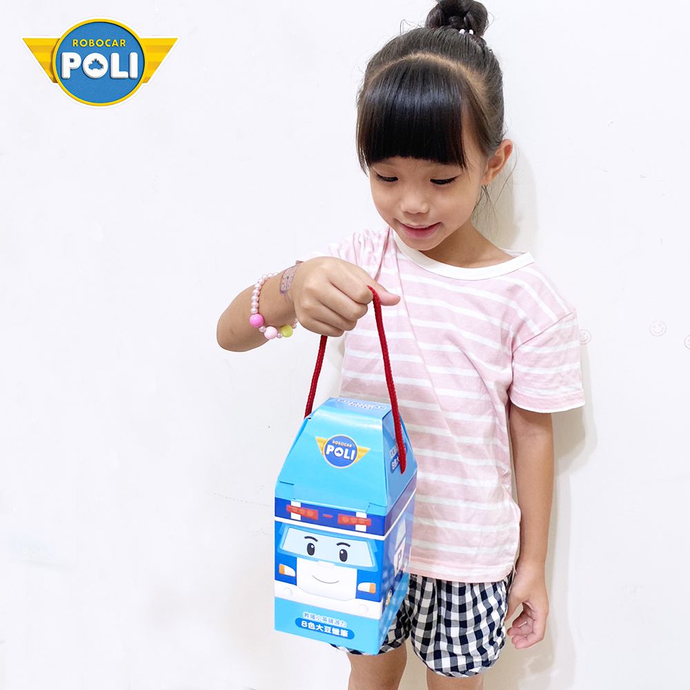 Robocar Poli 波力 救援小英雄 8色 大豆蠟筆