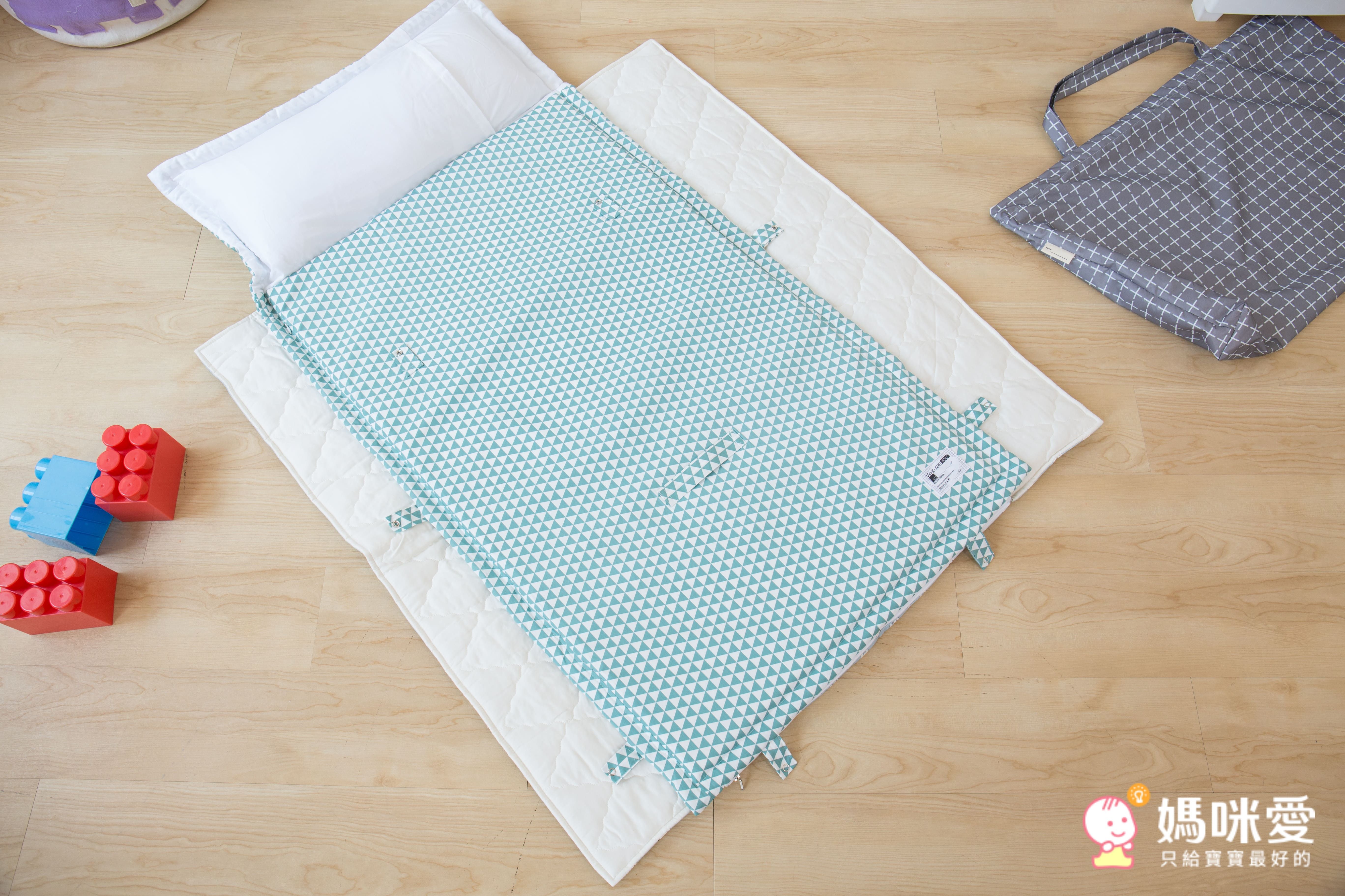 韓國 2cm+透氣乳膠墊睡袋，支撐力UP↑，分散受力保護寶貝脊椎 ♥