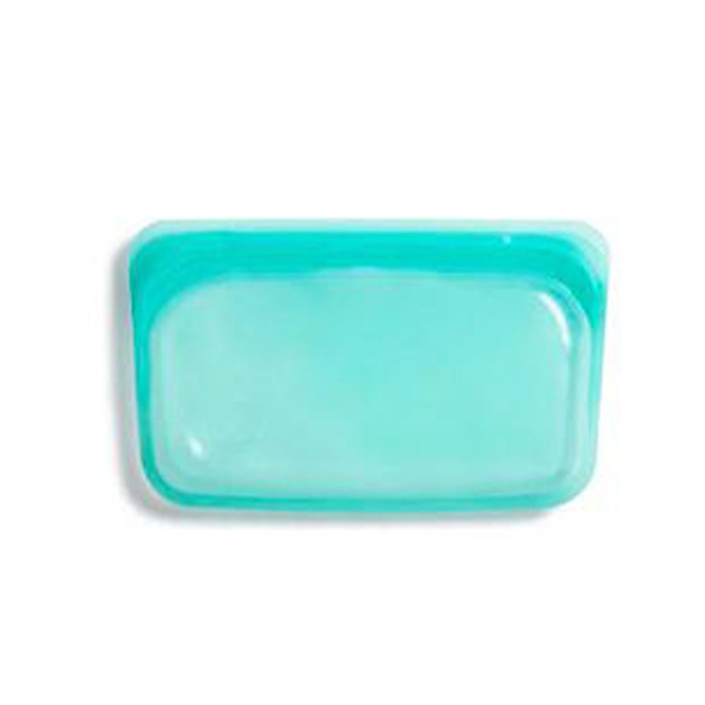 美國 Stasher - 食品級白金矽膠密封食物袋-長型-湖水藍 (355ml)