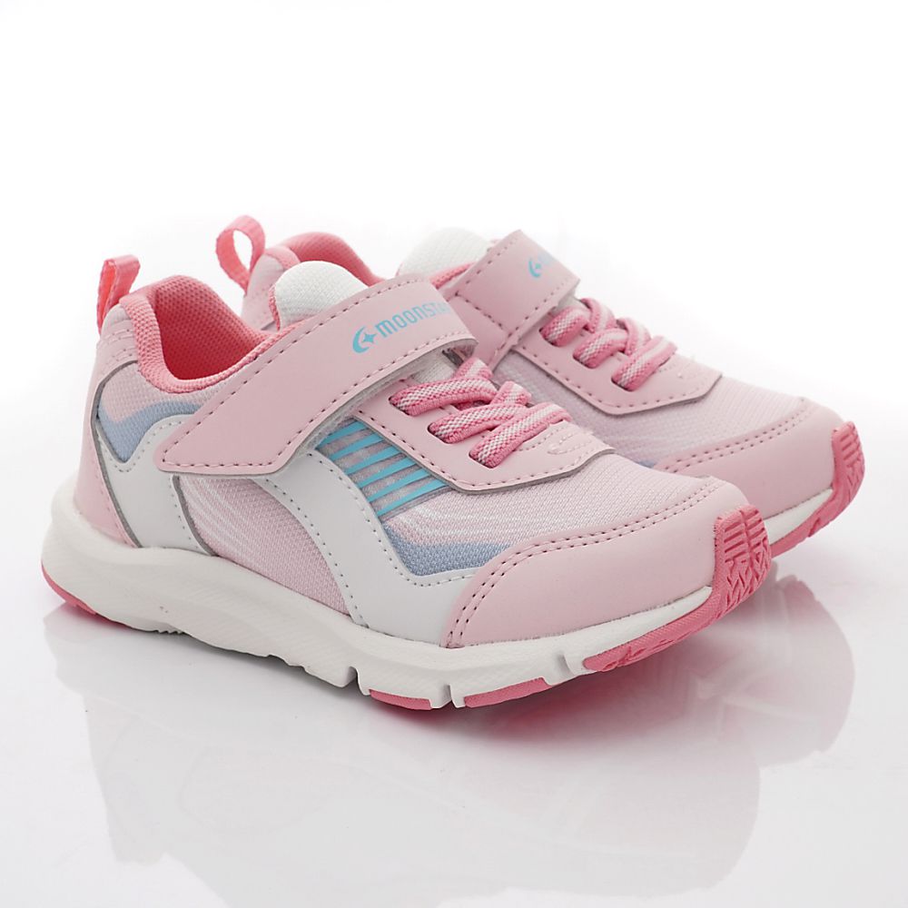 Moonstar日本月星 - 穩定機能運動款(中小童)-運動鞋-粉