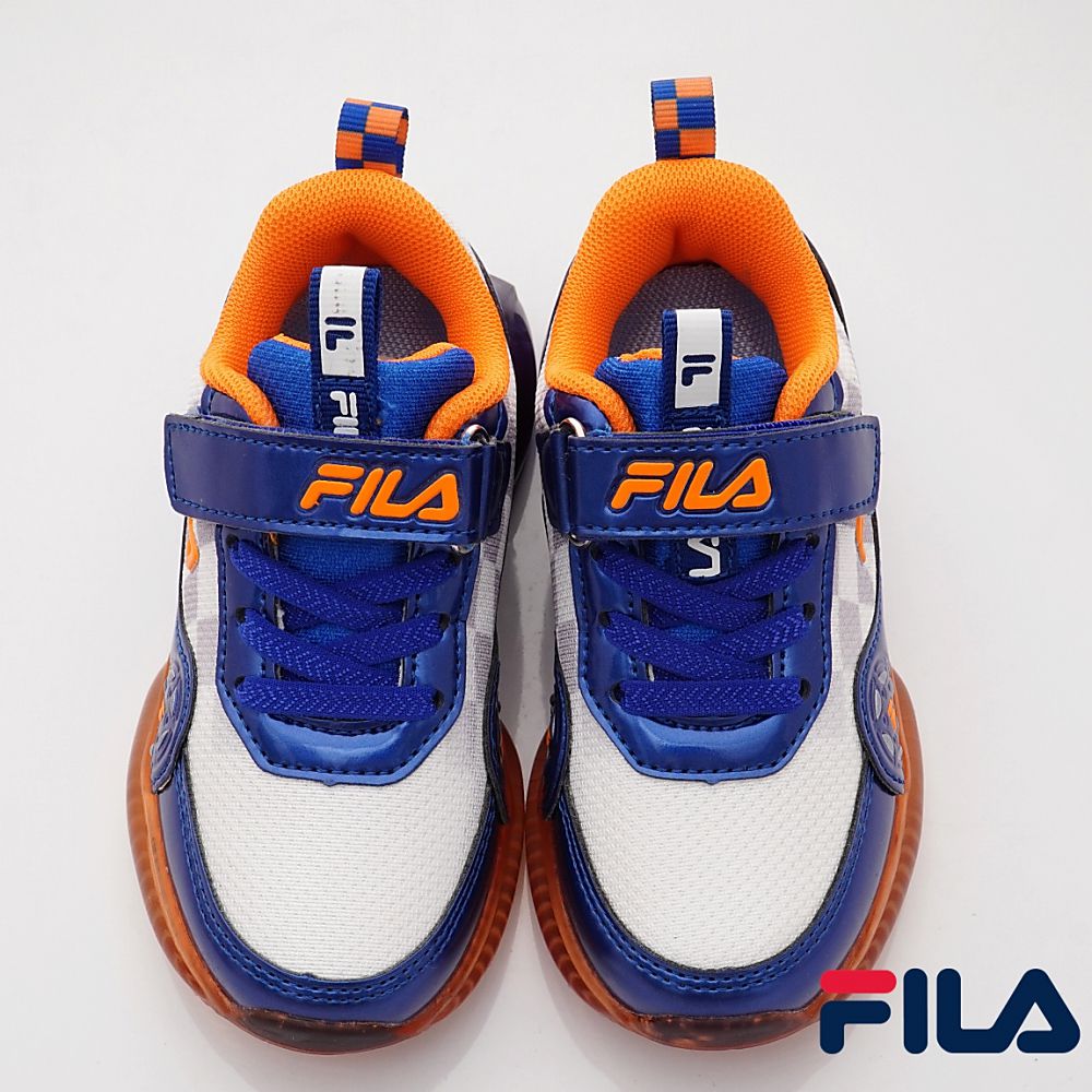 FILA - 賽車造型電燈運動款(中小童段)-運動鞋-藍橘