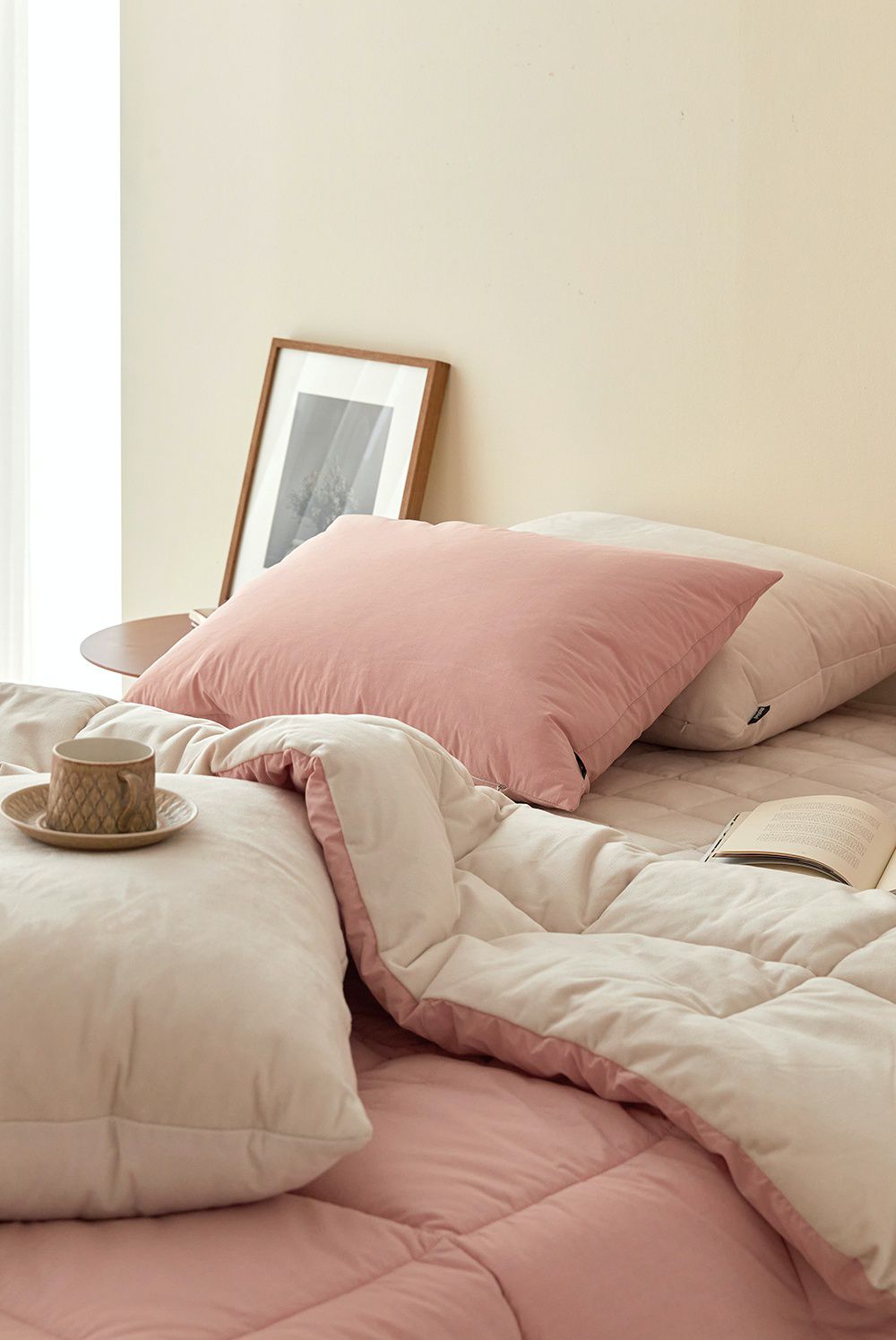 韓國 Maatila - 可水洗刷毛高密度60支棉棉被-玫瑰拿鐵