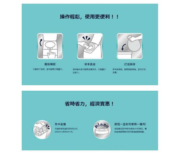 日本 Aprica - 尿布處理器 NIOI-POI-蜜桃粉