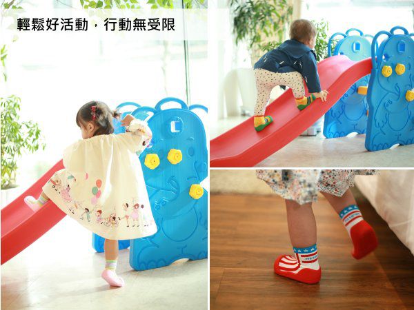 韓國 Attipas - 襪型學步鞋-黑色蘇格蘭