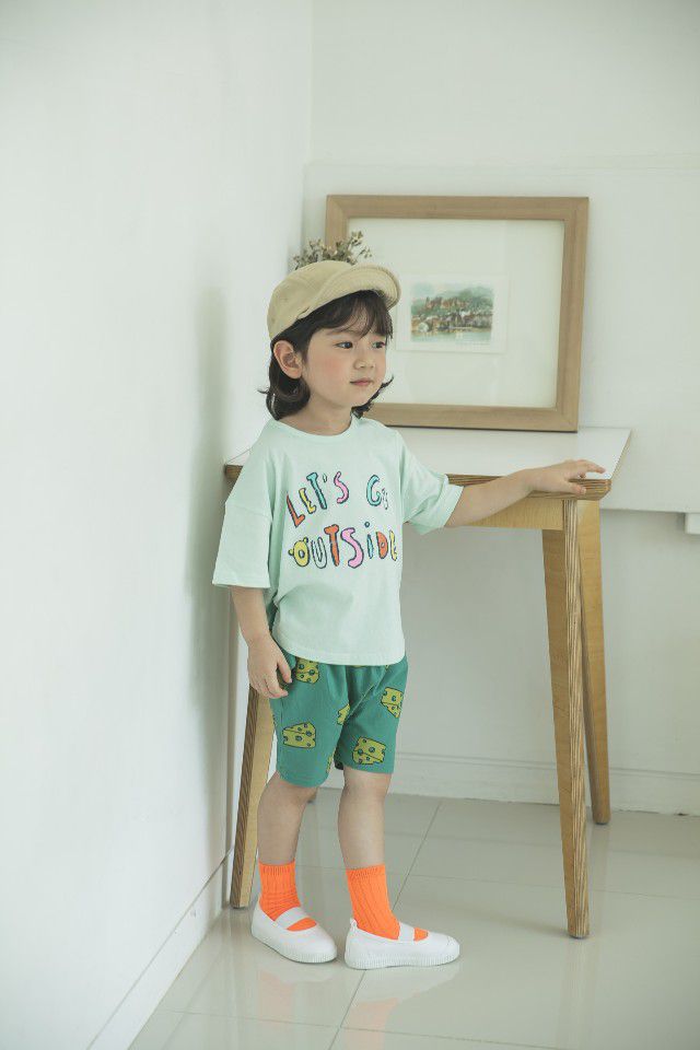 韓國 Mimico - Let's go 字母T-薄荷綠